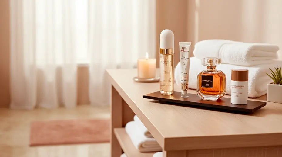 Le naturel avec le musc revient en force dans nos salles de bain