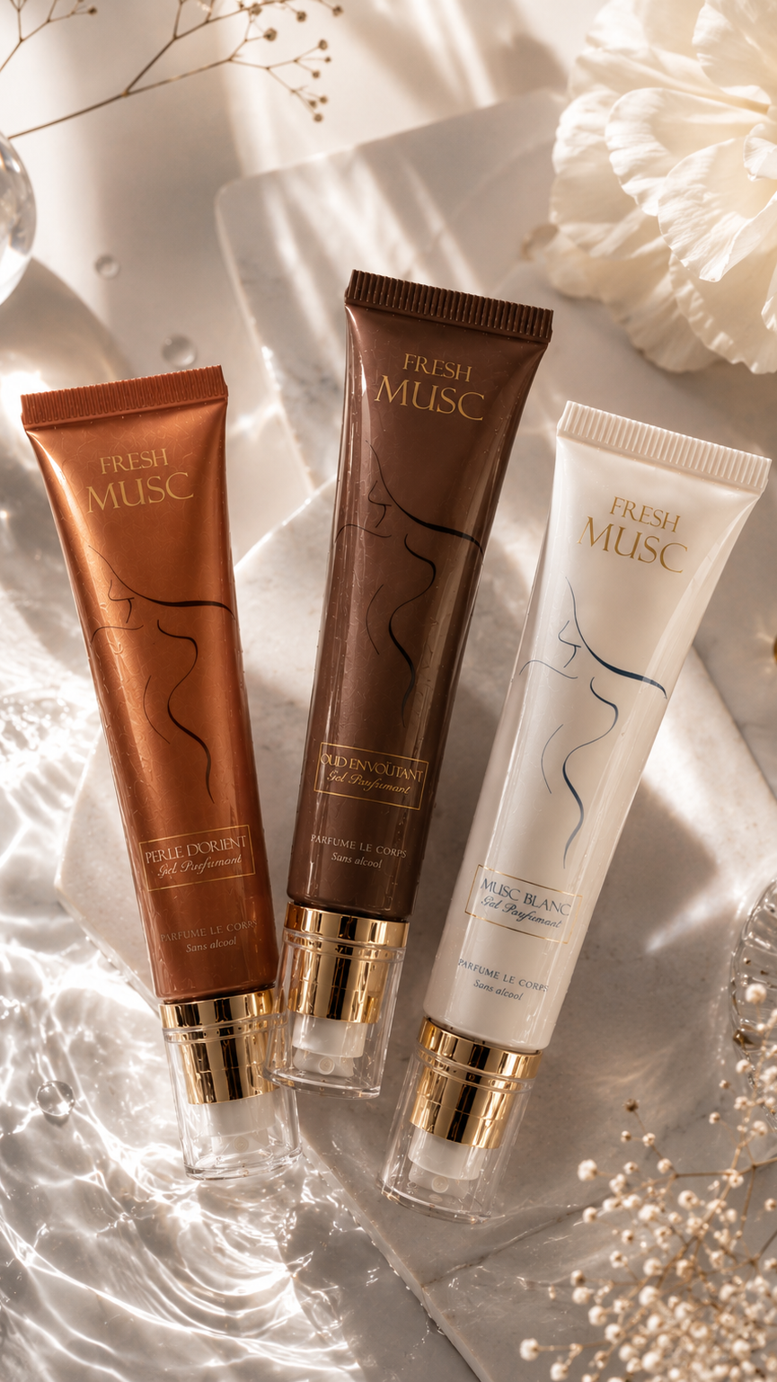 Trio Gels Parfumants Musc