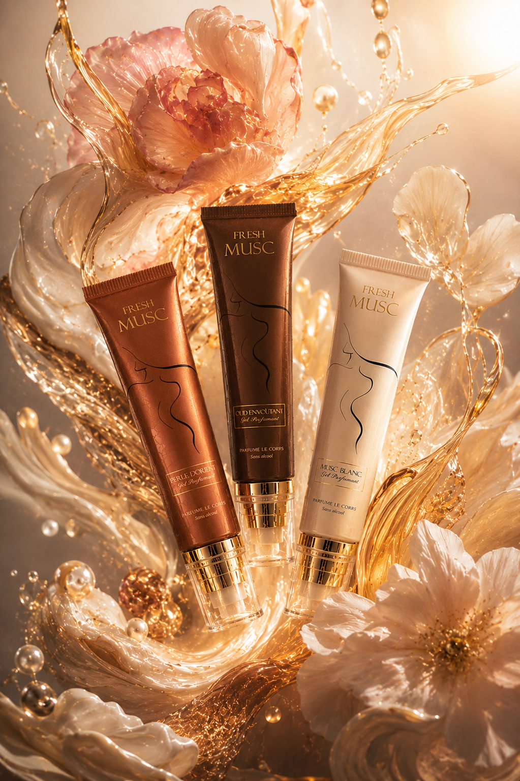 Trio Gels Parfumants Musc